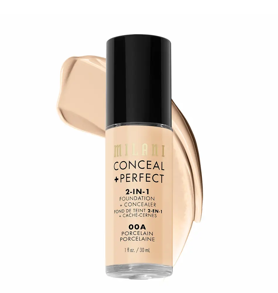 Milani Conceal + Perfect 2-In-1 Foundation And Concealer 00A Porcelain