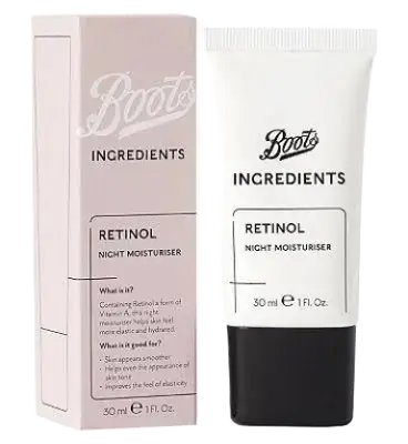 Boots Ingredients Retinol Night Moisturiser