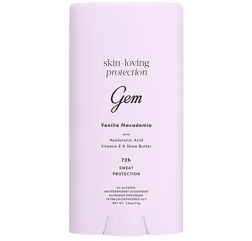Gem Skin-Loving Protection 72h Sweat Protection Antiperspirant Stick Vanilla Macadamia