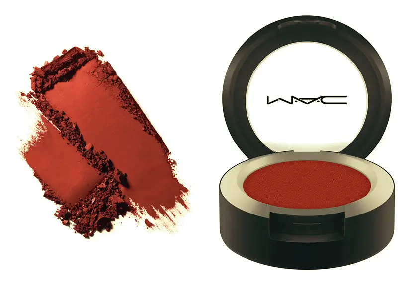 Mac Cosmetics Powder Kiss Eyeshadow Shade Devoted To Chili
