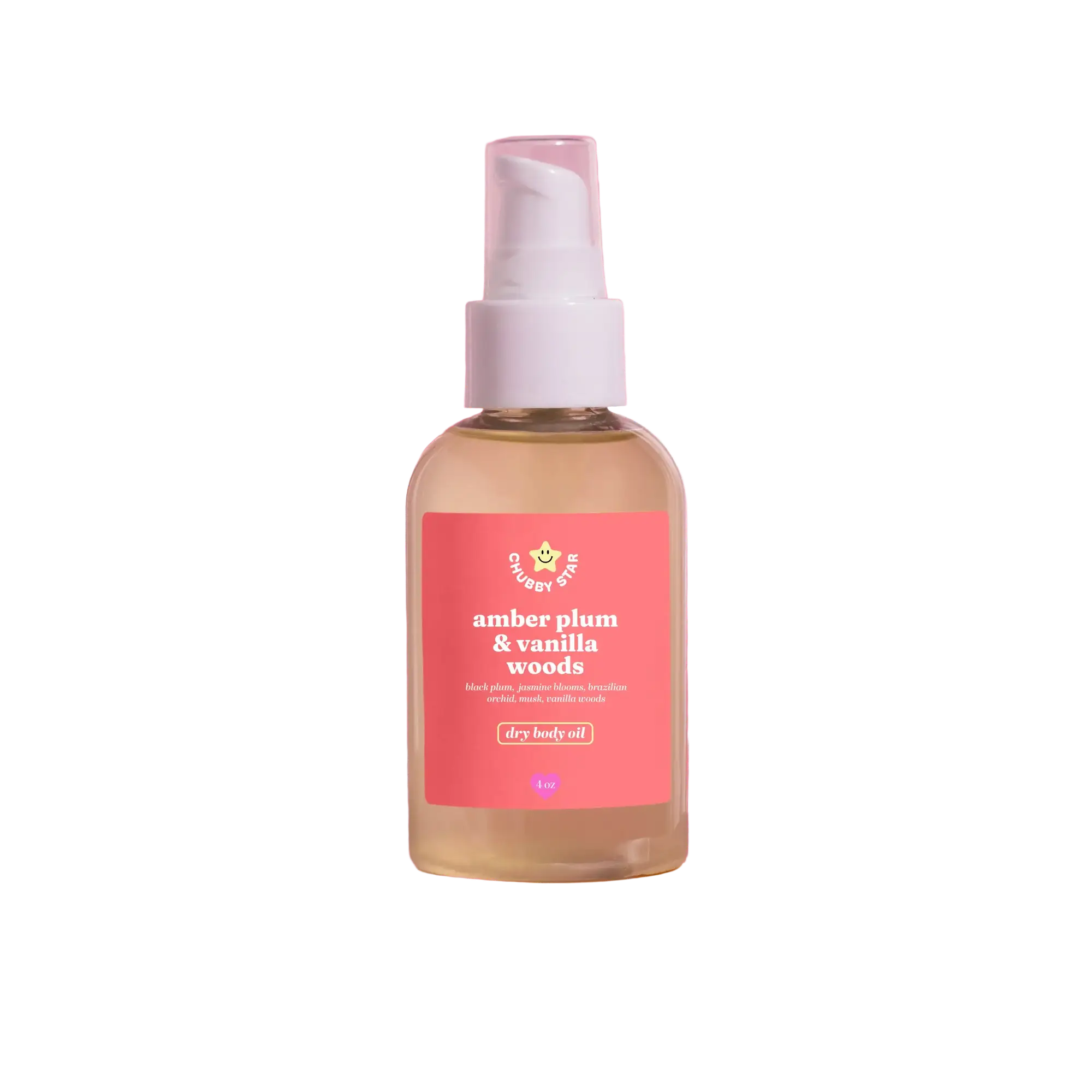 Chubby Star Amber Plum & Vanilla Woods Dry Body Oil