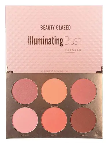 Beauty Glazed 6 Colours Illuminating Blush Palette A