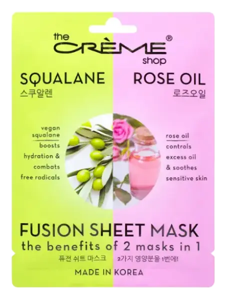 The Creme Shop Fusion Sheet Mask Squalane & Rose Oil