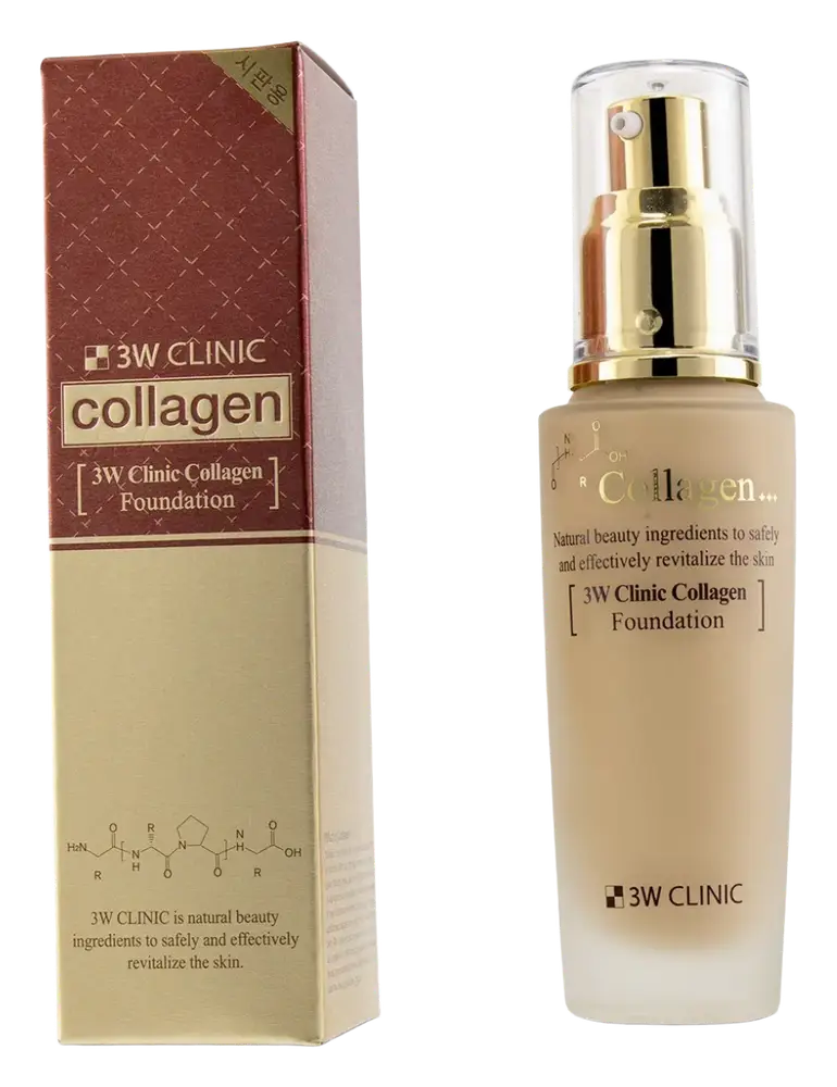 3W Clinic Collagen Foundation #23 Natural Beige