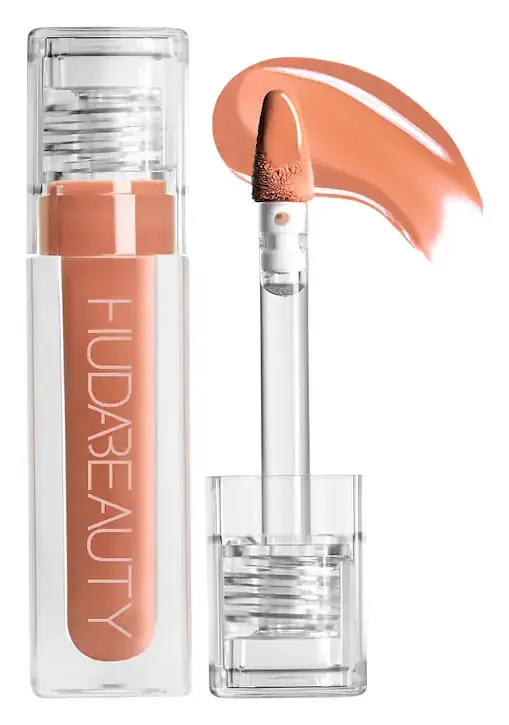 Huda Beauty Faux Filler Extra Shine Lip Gloss Honey