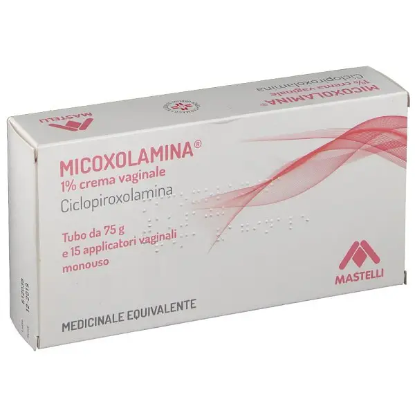 Mastelli Micoxolamina 1% Vaginal Cream Ciclopirox Olamine