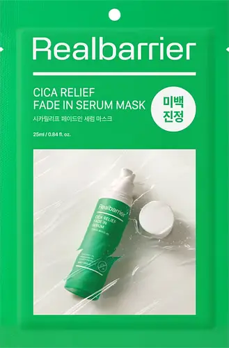 Real Barrier Cica Relief Fade In Serum Mask
