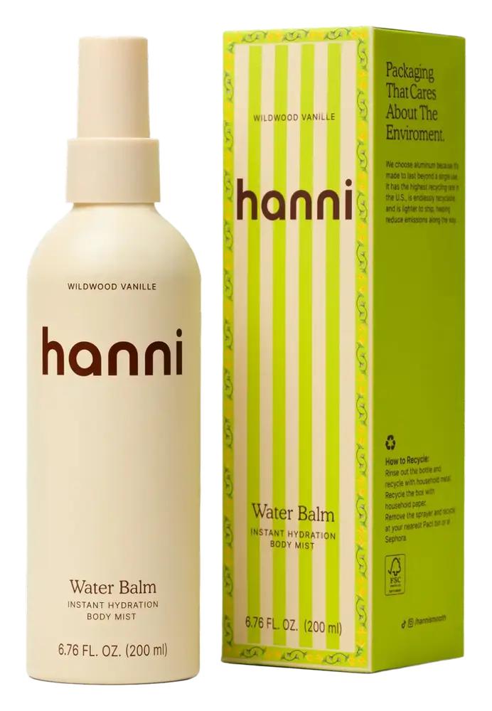 Hanni Water Balm Instant Hydration Body Mist Wildwood Vanille