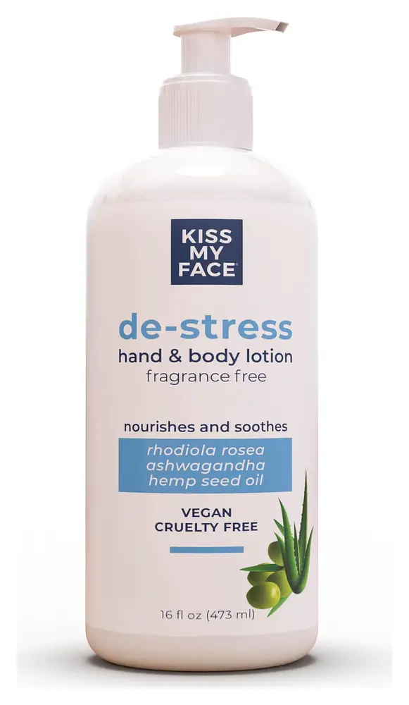Kiss My Face De-Stress Hand & Body Lotion Fragrance Free