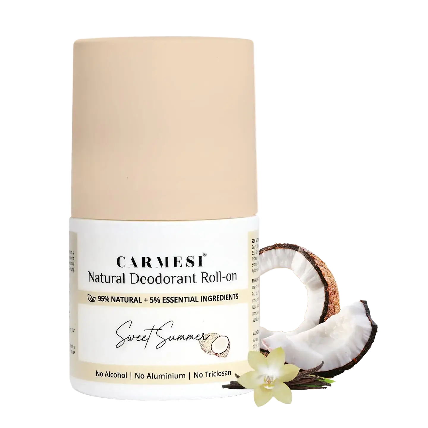 Carmesi Natural Deodorant Roll-On Sweet Summer