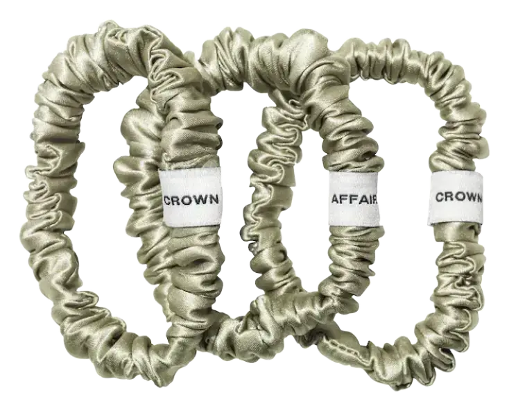 Crown Affair The Silk Scrunchie No. 001 Set
