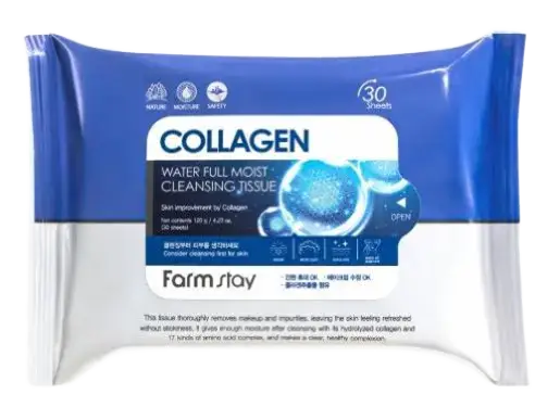 Farm Stay Collagen Water Full Moist Cleansing Tissue