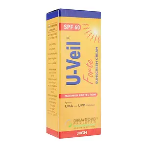 Derma Techno U-Veil Forte Sunscreen Cream SPF 60