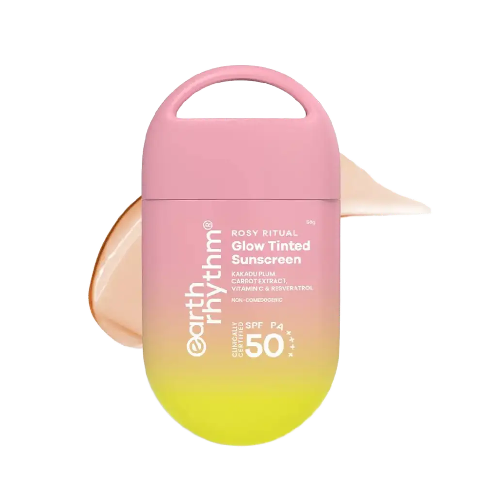 Earth Rhythm Rosy Ritual Glow Tinted Sunscreen SPF 50 Vanilla