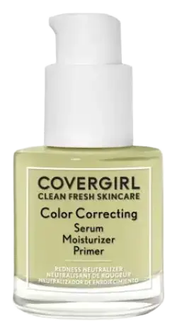 Covergirl Clean Fresh Skincare Color Correcting Serum Moisturizer Primer Redness Neutralizer, Fair