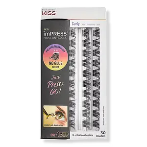 Kiss Impress Press-On Falsies Eyelash Curly Clusters