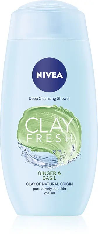 Nivea Clay Fresh Shower Gel Ginger & Basil
