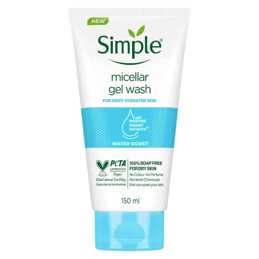 Simple Skincare Water Boost Micellar Cleansing Facial Gel Wash India