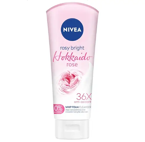 Nivea Rosy Bright Hokkaido Rose Whip Foam