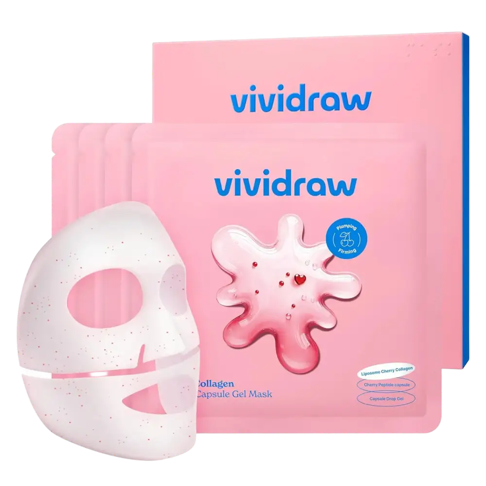 Vividraw Cherry Collagen Firming Capsule Gel Mask