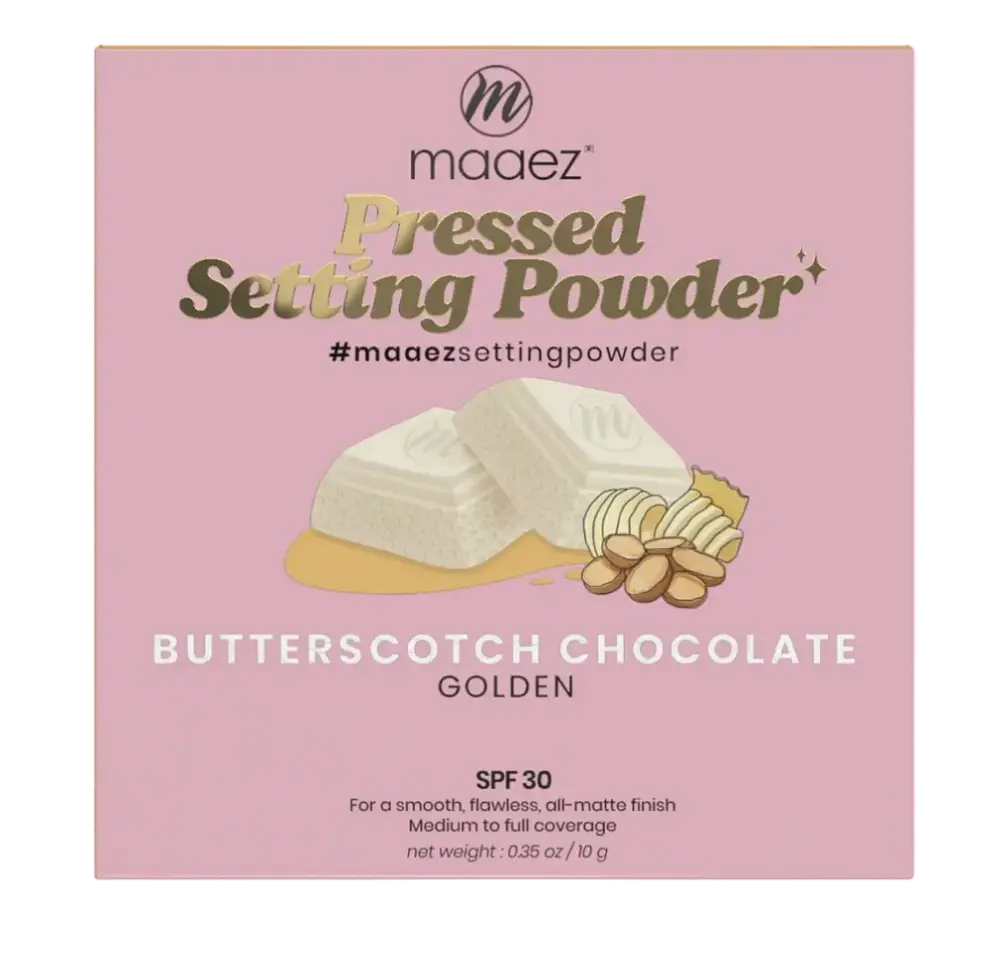 Maaez Pressed Setting Powder SPF 30 Butterscotch Chocolate