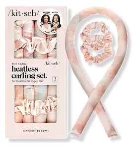 Kitsch Satin Heatless Curling Set Sunset Tie Dye