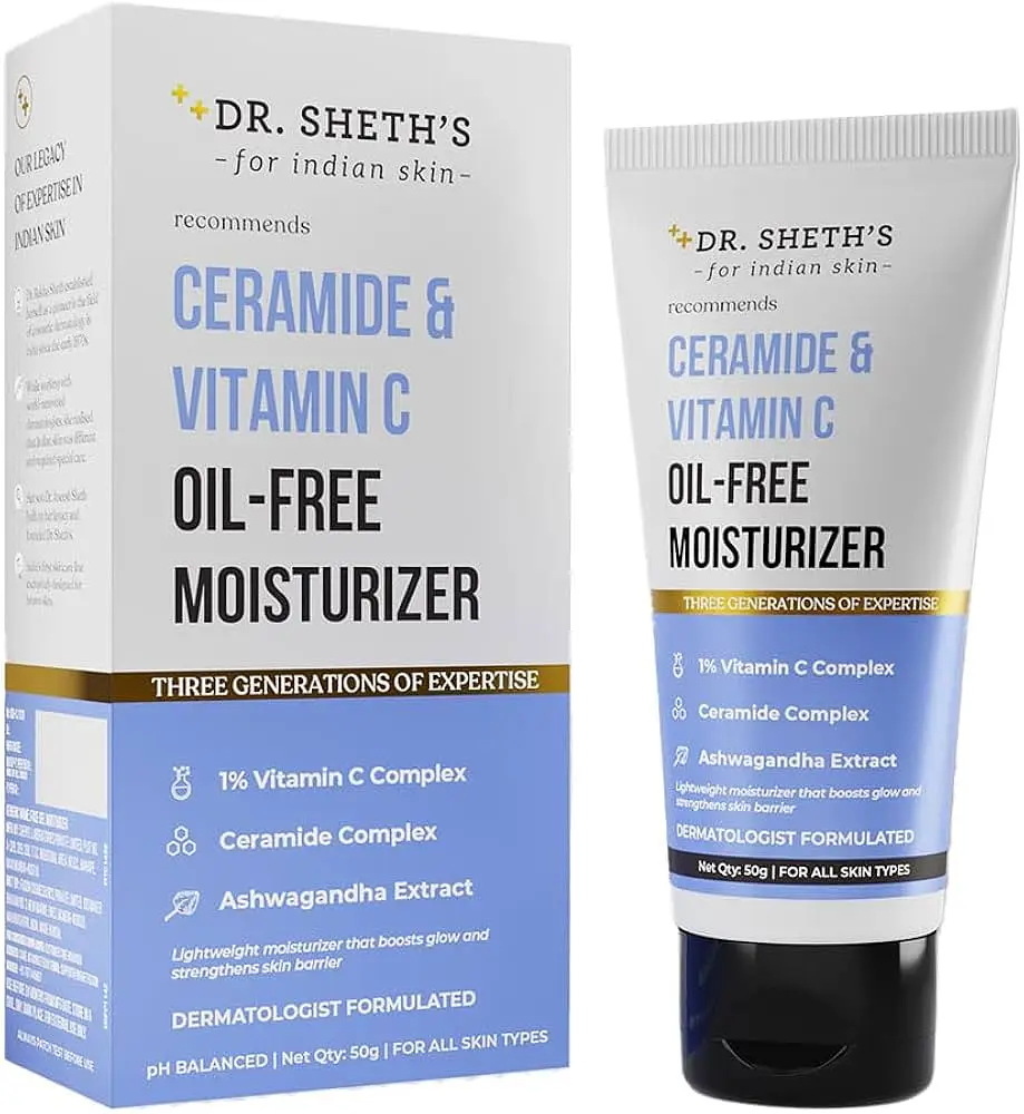 Dr. Sheth's Oil-Free Moisturizer Ceramide & Vitamin C Brightening