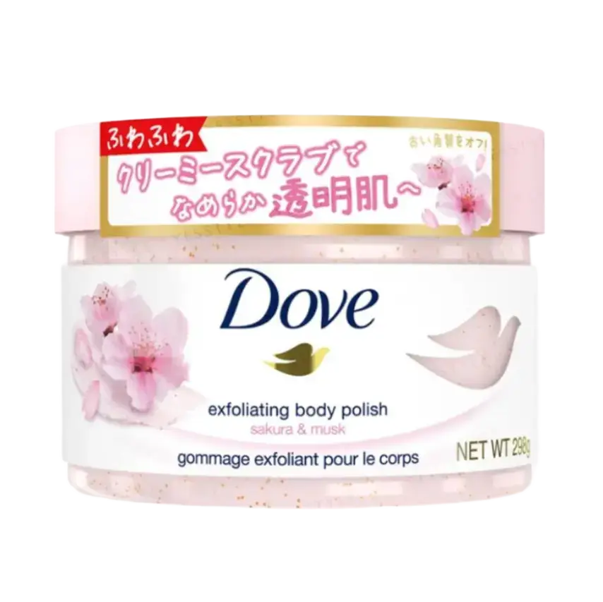 Dove Exfoliating Body Scrub Sakura & Musk (Japan)
