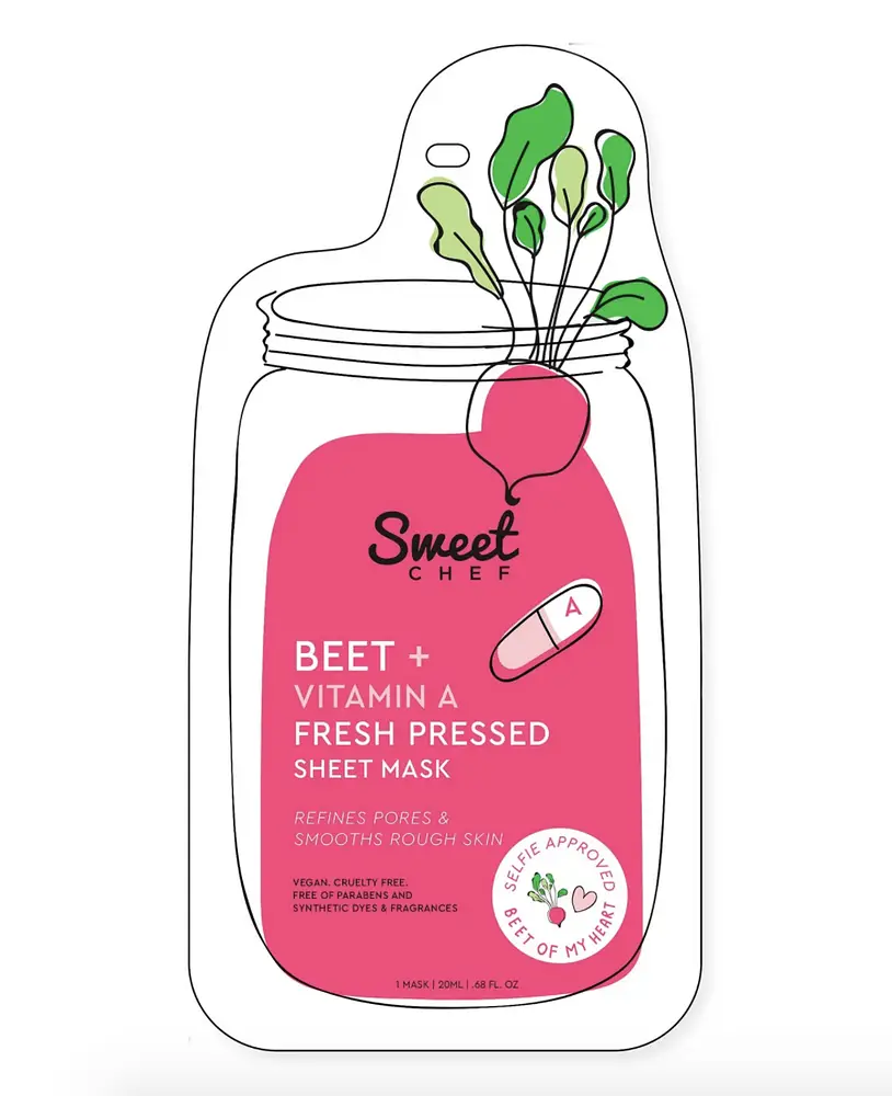 Sweet Chef Fresh Pressed Sheet Mask Beet + Vitamin A