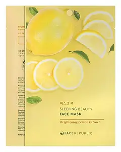 Face Republic Sleeping Beauty Face Mask Brightening Lemon Extract