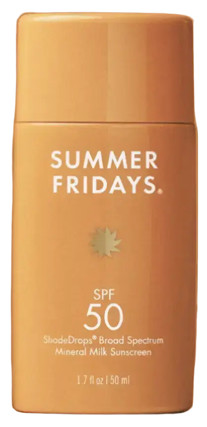 Summer Fridays ShadeDrops Broad Spectrum SPF 50 Mineral Milk Sunscreen