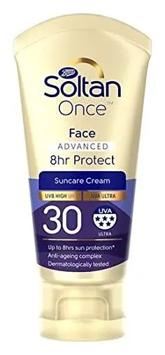 Boots Soltan Once Advanced Face 8Hr Protect SPF30 Sun Cream