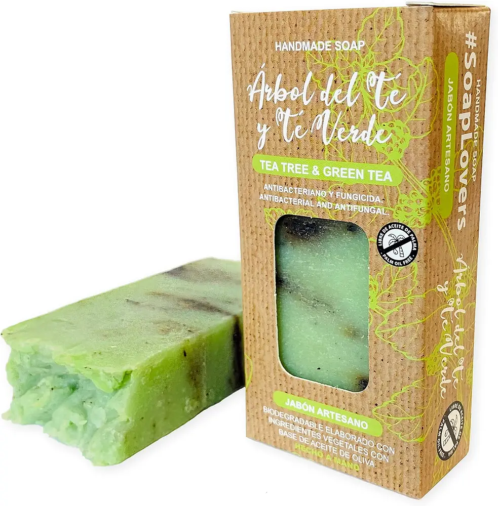 Amazon Basics Arbol Del Té Y Te Verde Jabón Artesano