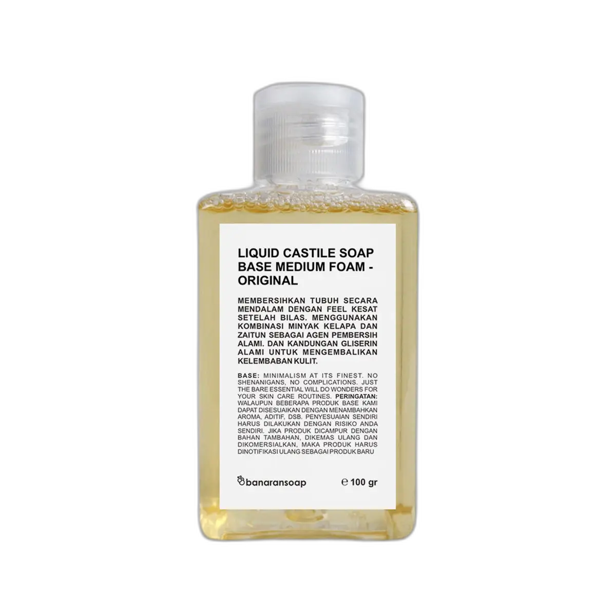 Banaransoap Liquid Castile Soap Base Medium Foam Thickened