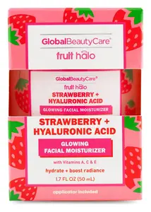 Global Beauty Care Strawberry + Hyaluronic Acid Glowing Facial Moisturizer