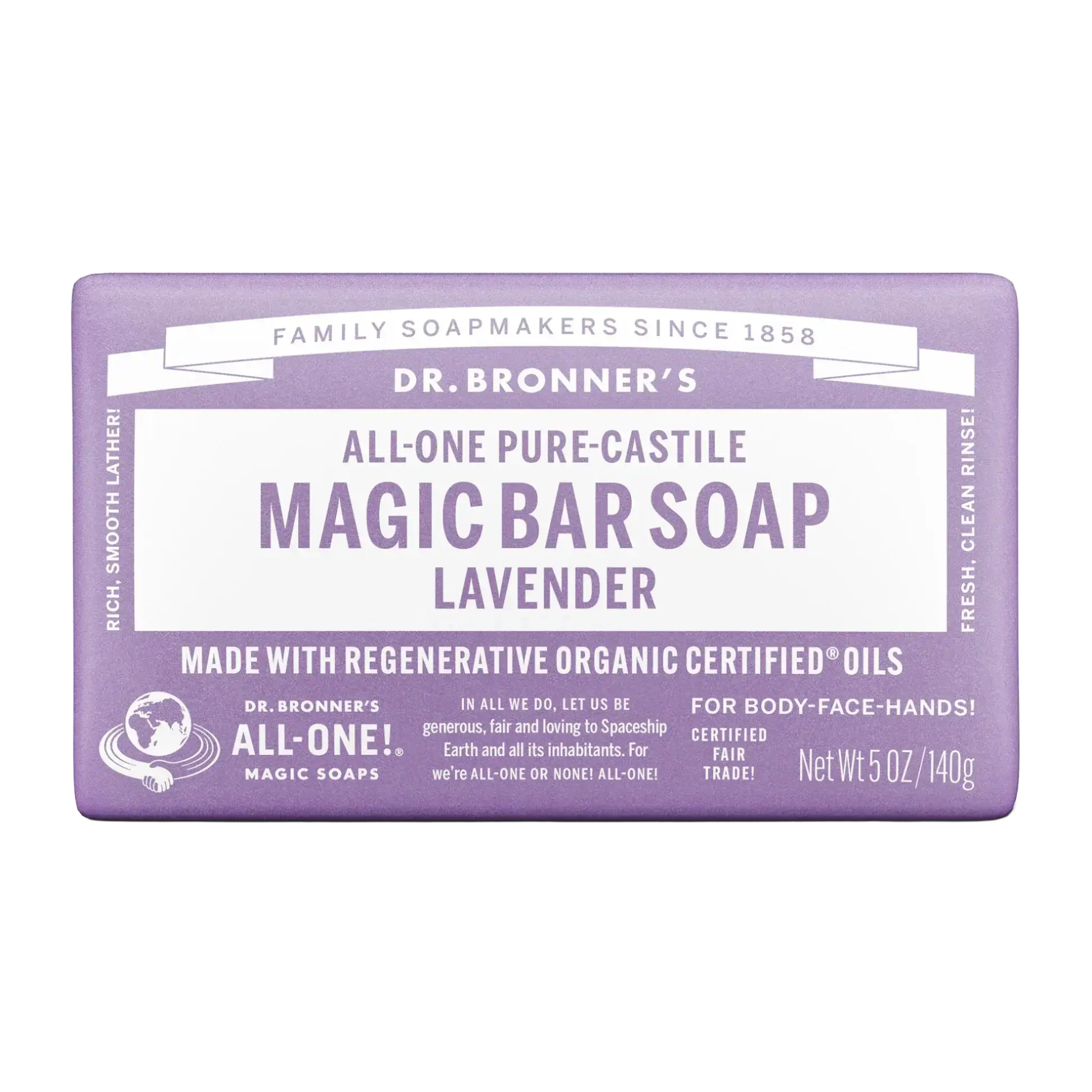 Dr. Bronner's Pure-Castile Magic Bar Soap Lavender