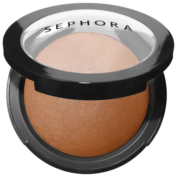 Sephora Collection Microsmooth Multi-Tasking Baked Face Powder Foundation 60 Ebony