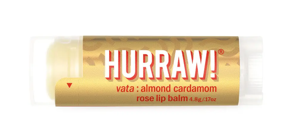 Hurraw! Ayurvedic Lip Balm Vata: Almond Cardamom Rose