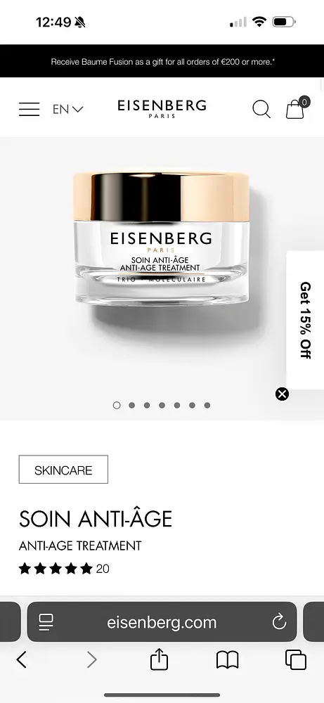 Eisenberg Paris Soin anti age