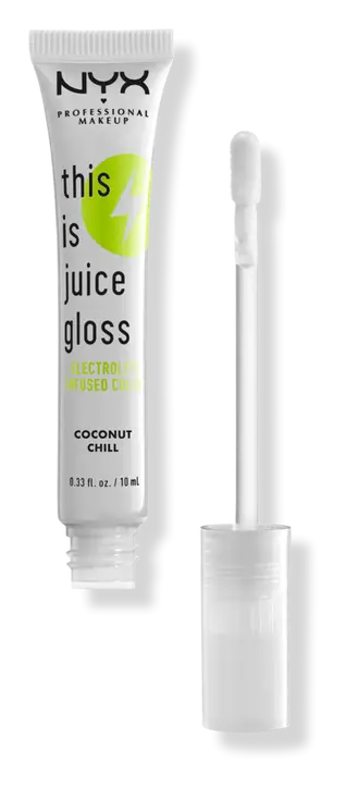 NYX Cosmetics This is Juice Gloss Hydrating Lip Gloss Coconut Chill