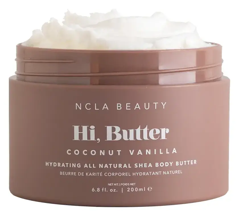 NCLA Beauty Hi, Butter Hydrating All Natural Shea Body Butter Coconut Vanilla
