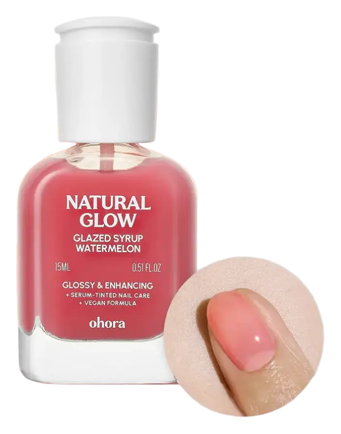 ohora Natural Glow Nail Care Polish Watermelon