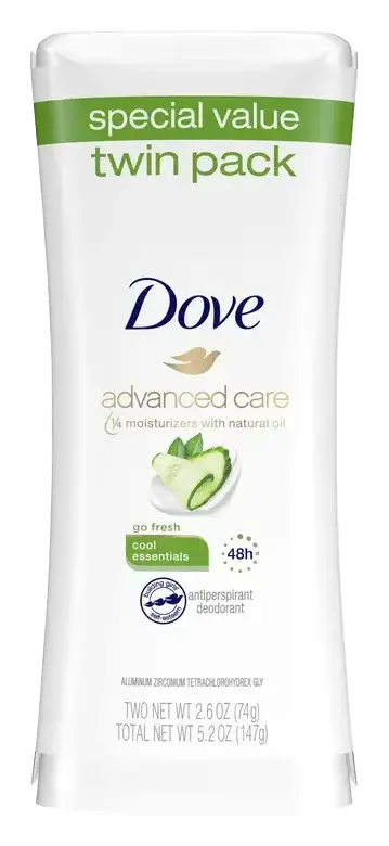 Dove Advanced Care Antiperspirant Deodorant Stick Cool Essentials