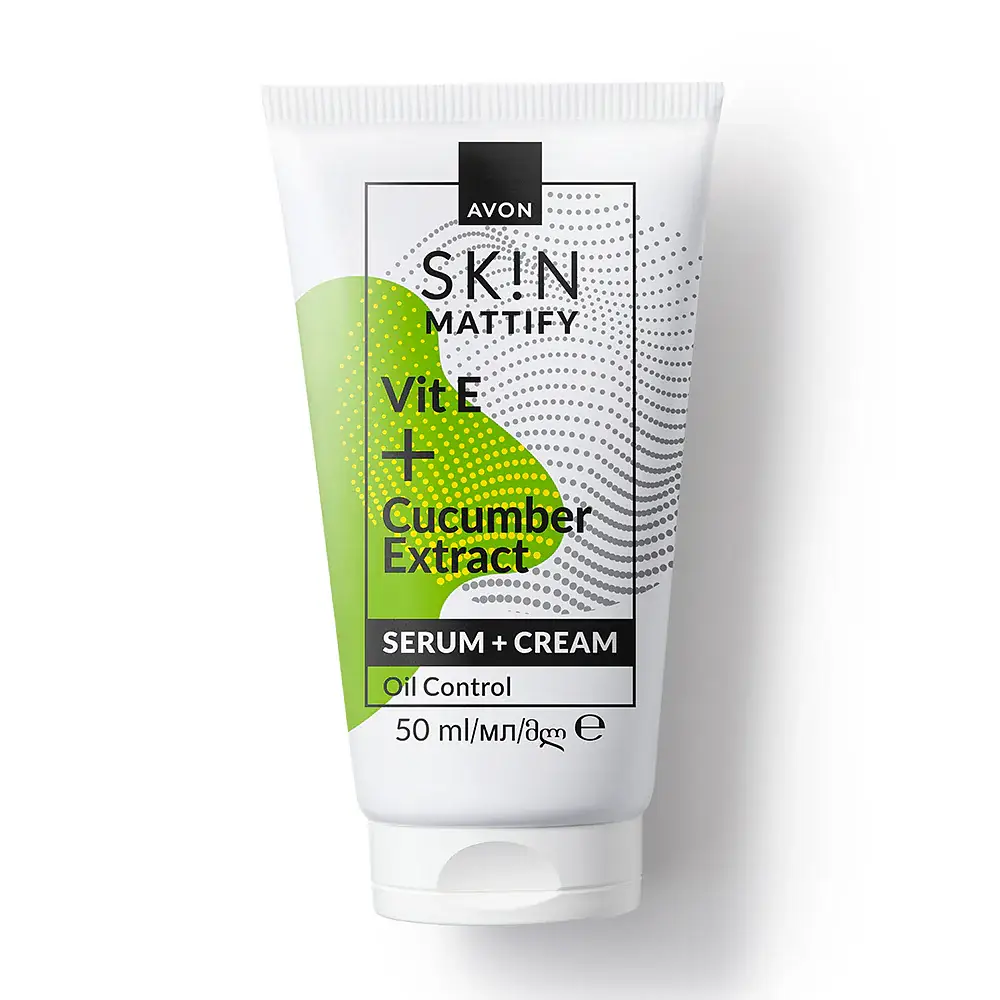 Avon Products Skin Mattify Serum + Cream Vitamin E + Cucumber Extract