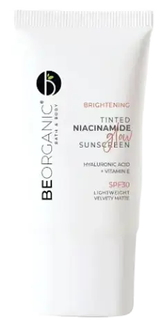 Be Organic Tinted Niacinamide Glow Sunscreen SPF 30 Medium