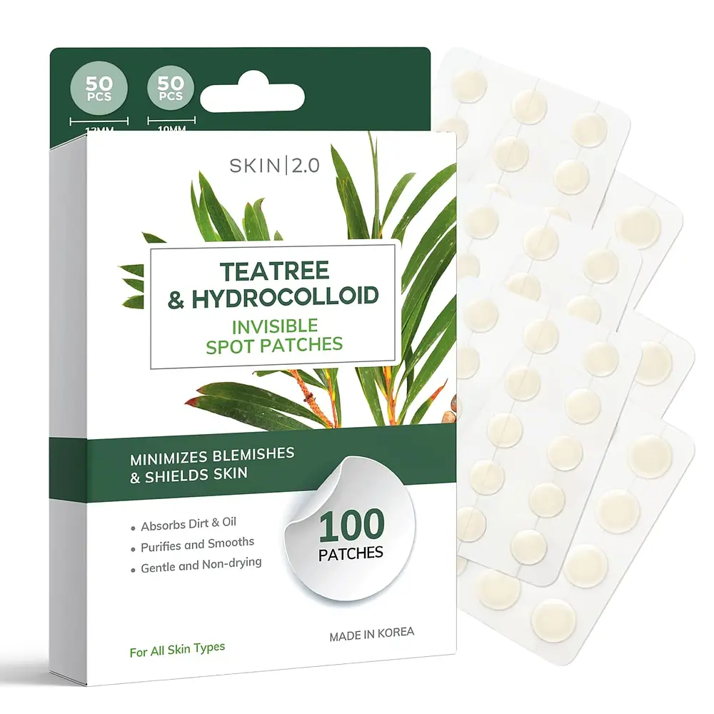Skin 2.0 Tea Tree & Hydrocolloid Invisible Spot Patches