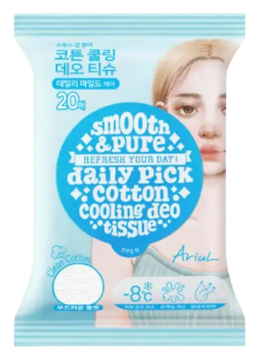 Ariul Smooth & Pure Refresh Your Day! Daily Pick Fresh Cooling Deo Tissue Cotton Cooling