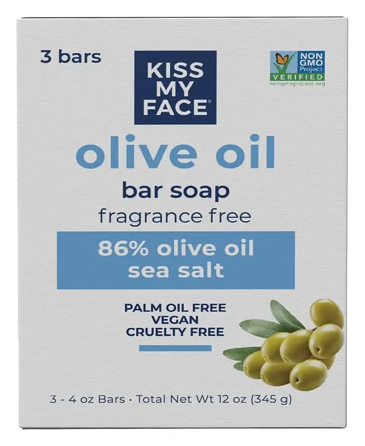 Kiss My Face Olive Oil Bar Soap Fragrance Free