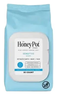 The Honey Pot Feminine Cleansing Wipes Sensitive
