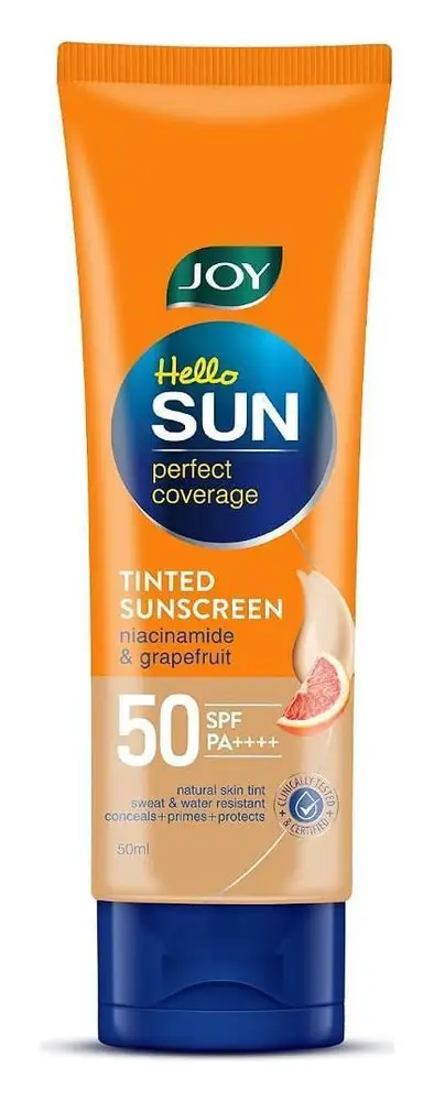 Joy Beautiful By Nature Hello Sun Perfect Coverage Tinted Sunscreen SPF 50